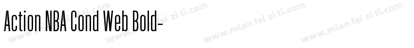 Action NBA Cond Web Bold字体转换